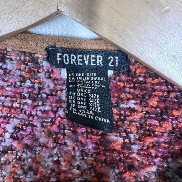 Forever 21 Womens Boho Aztec One Size Shrug Wrap Kimono Sweater Festival - Picture 5 of 5